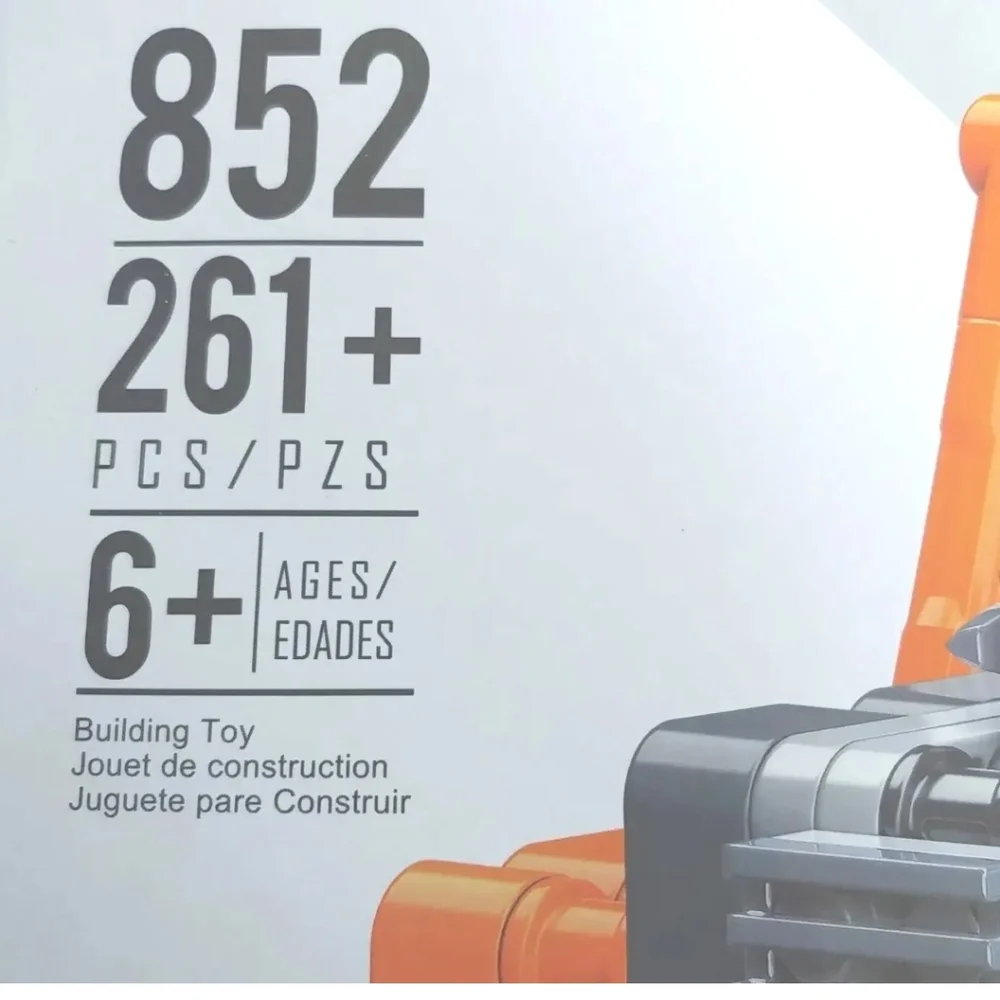 New Dynamic Super Dump Truck Builder Set Turning Accessories 261 Pcs Boy Gift